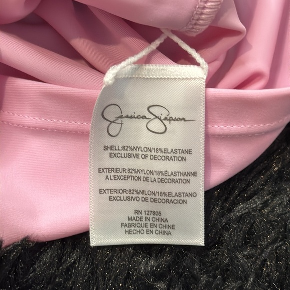 💜🌟 Jessica Simpson: Little Girls 2T One-Piece Swimsuit & Swim Shorts Set 💜🌟 - Picture 10 of 10